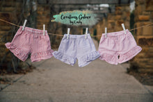 Load image into Gallery viewer, Applique Monogram Matching Seersucker Shorts Set (customize with any color combination you want)
