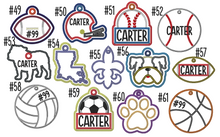 Load image into Gallery viewer, Custom Embroidered Bag Tag