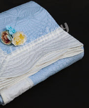 Load image into Gallery viewer, Embroidered Crib-Sized Heirloom Quilt - IN STOCK