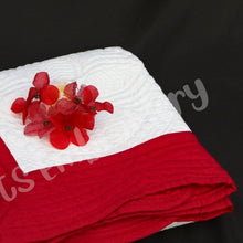 Load image into Gallery viewer, Embroidered Crib-Sized Heirloom Quilt - IN STOCK