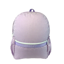 Load image into Gallery viewer, Mint Brand Personalized Seersucker Full Size Backpack (WITH POCKETS)
