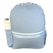 Load image into Gallery viewer, Mint Brand Personalized Seersucker Full Size Backpack (WITH POCKETS)
