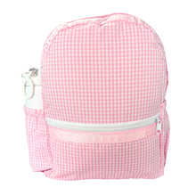 Load image into Gallery viewer, Mint Brand Personalized Seersucker Full Size Backpack (WITH POCKETS)
