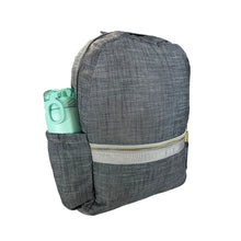 Load image into Gallery viewer, Mint Brand Personalized Seersucker Full Size Backpack (WITH POCKETS)
