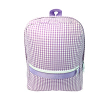 Load image into Gallery viewer, Mint Brand Personalized Seersucker Small Toddler Size Backpack
