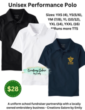 Load image into Gallery viewer, St. Jude's Embroidered Unisex Performance Polo *Runs more TTS*

