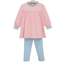 Load image into Gallery viewer, Annie Pants Set - Light Pink &amp; Light Blue
