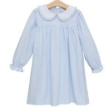 Load image into Gallery viewer, Catherine Dress - Light Blue Windowpane
