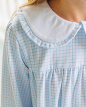 Load image into Gallery viewer, Catherine Dress - Light Blue Windowpane
