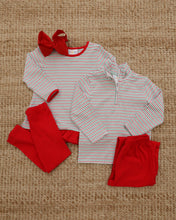 Load image into Gallery viewer, Christmas Candy Stripe Ava Pants Set
