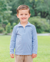 Load image into Gallery viewer, Evan Pullover - Dusty Blue Stripe
