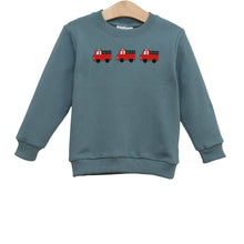 Load image into Gallery viewer, Firetruck Trio French Terry Pullover
