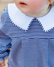 Load image into Gallery viewer, Henry Romper - Navy Stripe
