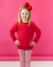 Load image into Gallery viewer, Pullover Fleece Sweatshirt - Red
