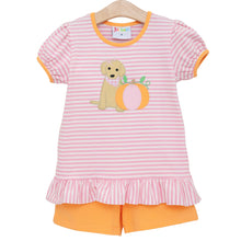 Load image into Gallery viewer, Pumpkins and Paws Ruffle Short Set
