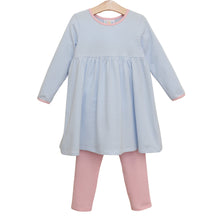 Load image into Gallery viewer, Sadie Pant Set - Light Blue Stripe &amp; Light Pink
