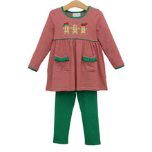Load image into Gallery viewer, Santa's Sweet Helpers Ruffle Pants Set

