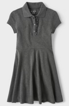 Load image into Gallery viewer, St. Jude's Embroidered Girls Ruffle Polo Dress

