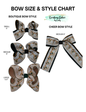 Load image into Gallery viewer, St. Jude School Bows - Printed Logo Ribbon with Custom Name/Initial
