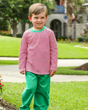 Load image into Gallery viewer, Thomas Pants Set - Red Stripe &amp; Green
