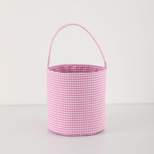 Load image into Gallery viewer, *PRE-ORDER* Embroidered Gingham/Seersucker Buckets for any holiday
