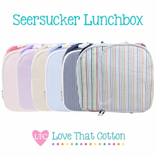 Load image into Gallery viewer, Seersucker Lunchbox (several colors)
