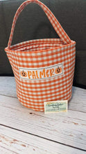 Load image into Gallery viewer, *PRE-ORDER* Embroidered Gingham/Seersucker Buckets for any holiday
