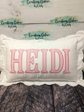 Load image into Gallery viewer, Personalized 12x20 Scalloped Pillow Cover
