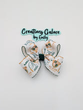 Load image into Gallery viewer, St. Jude School Bows - Printed Logo Ribbon with Custom Name/Initial

