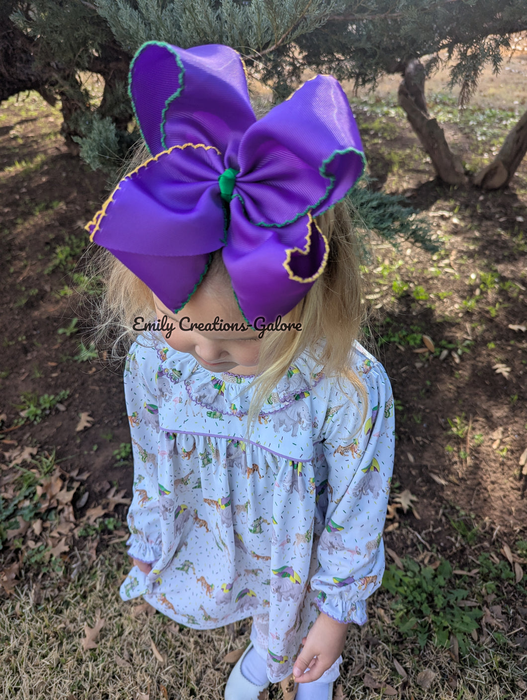 Mardi Gras Moonstitch Bows - 6