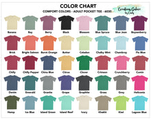 Load image into Gallery viewer, Rainbow Dog Mom Comfort Colors Brand Short Sleeve Pocket T-Shirt
