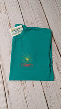 Load image into Gallery viewer, Mama (or any name) Flower Comfort Colors Brand Short Sleeve Pocket T-Shirt
