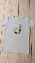 Load image into Gallery viewer, Zoo Animal Initial Embroidered Shirt
