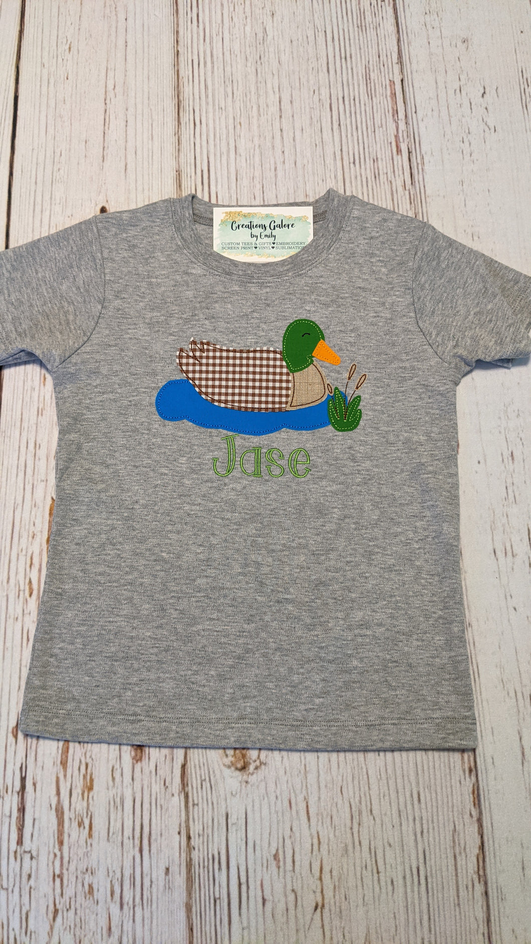 Mallard Duck Applique Embroidered Shirt