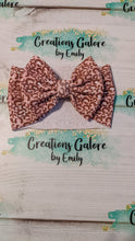 Load image into Gallery viewer, Mauve &amp; Brown Leopard Cheetah Print Headwraps &amp; Bows
