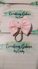 Load image into Gallery viewer, Light Pink Solid Bullet Headwraps &amp; Bows
