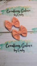 Load image into Gallery viewer, Orange Cream Pastel Solid Bullet Headwraps &amp; Bows
