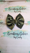 Load image into Gallery viewer, Olive Velvet Headwraps &amp; Bows
