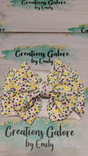 Load image into Gallery viewer, Mardi Gras Dots Beads Print Headwraps &amp; Bows

