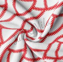 Load image into Gallery viewer, Baseball Stitches Print Headwraps &amp; Bows
