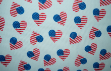 Load image into Gallery viewer, American Flag Hearts Print Headwraps &amp; Bows
